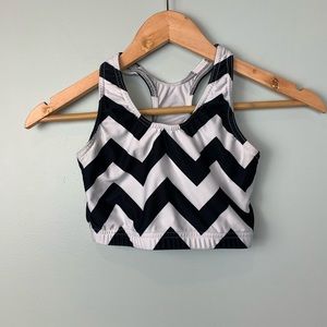 Varsity cheerleading sports bra